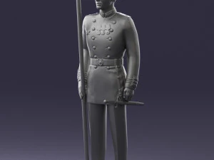 000112 Soviet Naval Officer in Parade Dress 0116 3D Print Model