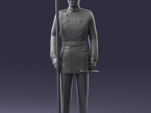 000112 Soviet Naval Officer in Parade Dress 0116 Modello di stampa 3D