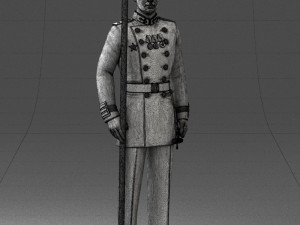 000112 Soviet Naval Officer in Parade Dress 0116 Modello di stampa 3D