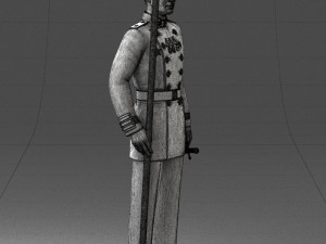 000112 Soviet Naval Officer in Parade Dress 0116 Modello di stampa 3D