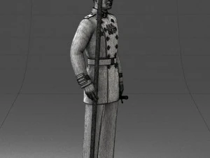 000112 Soviet Naval Officer in Parade Dress 0116 3D Print Model