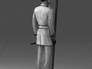 000112 Soviet Naval Officer in Parade Dress 0116 Modello di stampa 3D