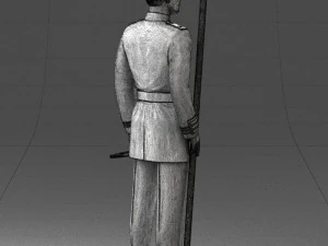 000112 Soviet Naval Officer in Parade Dress 0116 3D Print Model