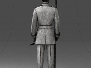 000112 Soviet Naval Officer in Parade Dress 0116 Modello di stampa 3D