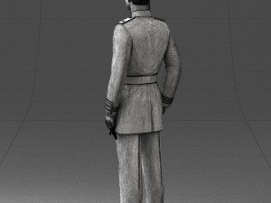 000112 Soviet Naval Officer in Parade Dress 0116 Modello di stampa 3D