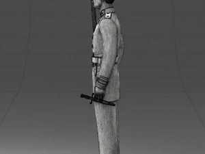 000112 Soviet Naval Officer in Parade Dress 0116 3D Print Model