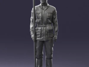 000113 Sowjetischer Soldat in Felduniform 0116 3dp 3D Druckmodell