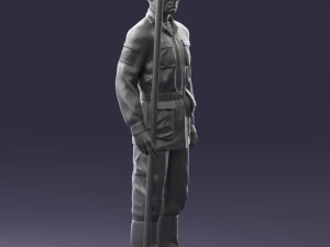 000113 Soviet Soldier in Field Uniform 0116 3dp 3D Print Model