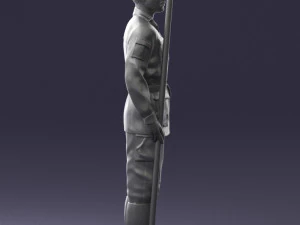 000113 Soviet Soldier in Field Uniform 0116 3dp 3D Print Model