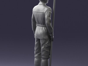 000113 Soviet Soldier in Field Uniform 0116 3dp 3D Print Model