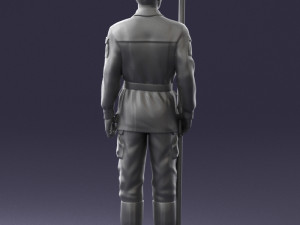 000113 Soviet Soldier in Field Uniform 0116 3dp 3D Print Model
