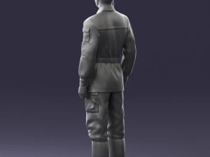 000113 Soviet Soldier in Field Uniform 0116 3dp 3D Print Model
