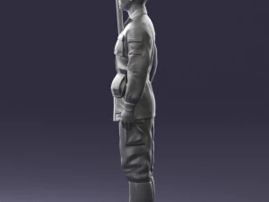 000113 Soviet Soldier in Field Uniform 0116 3dp 3D Print Model