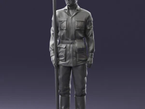 000113 Soviet Soldier in Field Uniform 0116 3dp 3D Print Model