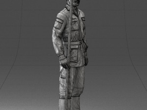 000113 Soviet Soldier in Field Uniform 0116 3dp 3D Print Model