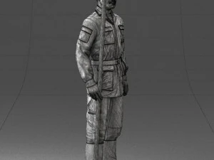 000113 Soviet Soldier in Field Uniform 0116 3dp 3D Print Model