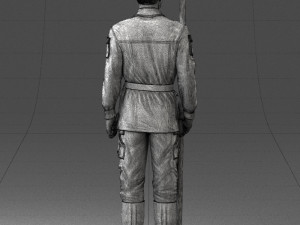 000113 Soviet Soldier in Field Uniform 0116 3dp 3D Print Model