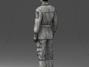 000113 Soviet Soldier in Field Uniform 0116 3dp 3D Print Model