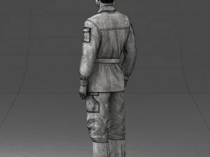 000113 Soviet Soldier in Field Uniform 0116 3dp 3D Print Model