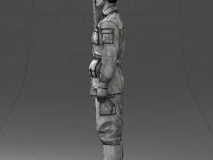000113 Soviet Soldier in Field Uniform 0116 3dp 3D Print Model