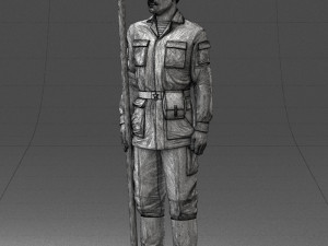 000113 Soviet Soldier in Field Uniform 0116 3dp 3D Print Model