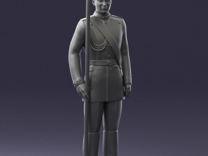 000115 Soviet Honor Guard Officer 0116 3D 模型