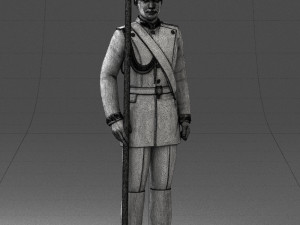 000115 Soviet Honor Guard Officer 0116 3D 模型