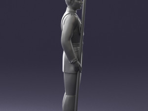 000115 Soviet Honor Guard Officer 0116 3dp Modelo de impresión 3D