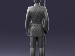 000115 Soviet Honor Guard Officer 0116 3dp Modelo de impresión 3D