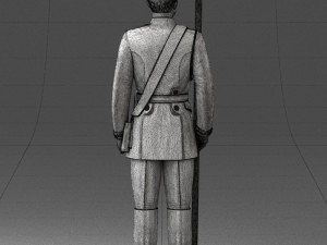 000115 Soviet Honor Guard Officer 0116 3dp Modelo de impresión 3D