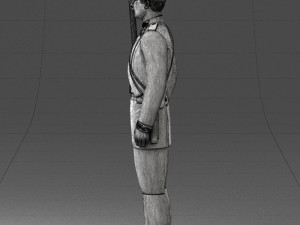000115 Soviet Honor Guard Officer 0116 3dp Modelo de impresión 3D