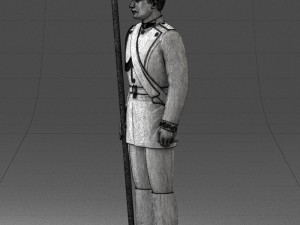 000115 Soviet Honor Guard Officer 0116 3dp Modelo de impresión 3D