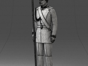 000115 Soviet Honor Guard Officer 0116 3dp Modelo de impresión 3D
