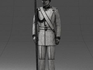 000115 Soviet Honor Guard Officer 0116 3dp Modelo de impresión 3D