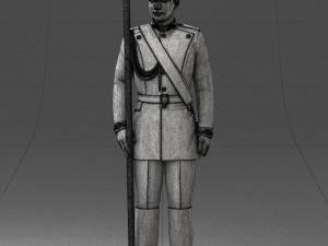 000115 Soviet Honor Guard Officer 0116 3dp Modelo de impresión 3D