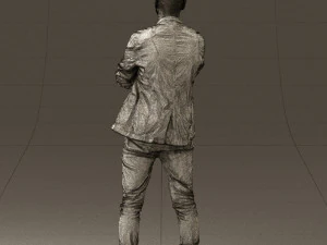 man in white jacket black pants converse 0532 3d print ready 3D Print Model