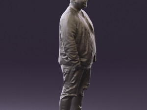 man in black jacket 18 0525 3d print ready 3D Print Model