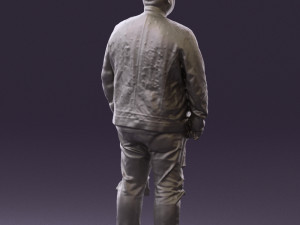 man in black jacket 18 0525 3d print ready 3D Print Model