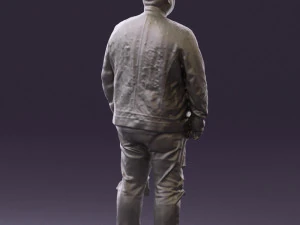 man in black jacket 18 0525 3d print ready 3D Print Model