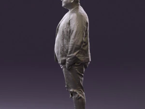 man in black jacket 18 0525 3d print ready 3D Print Model