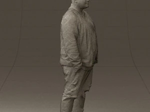 man in black jacket 18 0525 3d print ready 3D Print Model