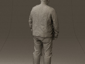 man in black jacket 18 0525 3d print ready 3D Print Model