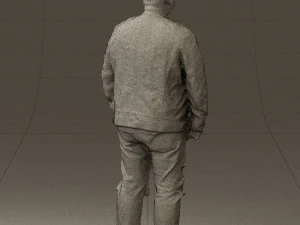 man in black jacket 18 0525 3d print ready 3D Print Model