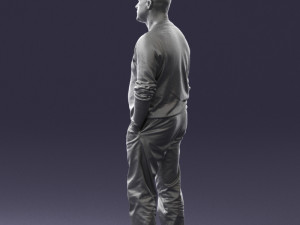bald man sweater 0523 3D Модель