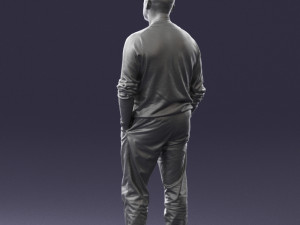 bald man sweater 0523 3D Модель