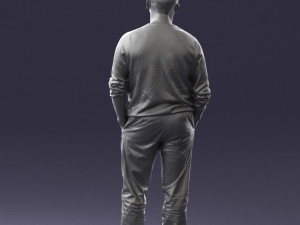bald man sweater 0523 3D Модель
