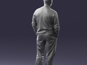 bald man sweater 0523 3D Модель
