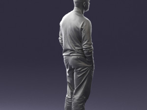 bald man sweater 0523 3D Модель