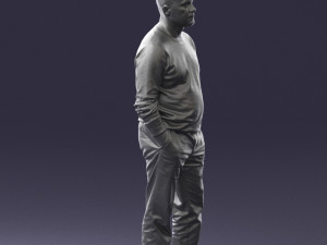 bald man sweater 0523 3D Модель