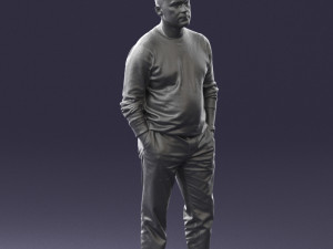 bald man sweater 0523 3D Модель